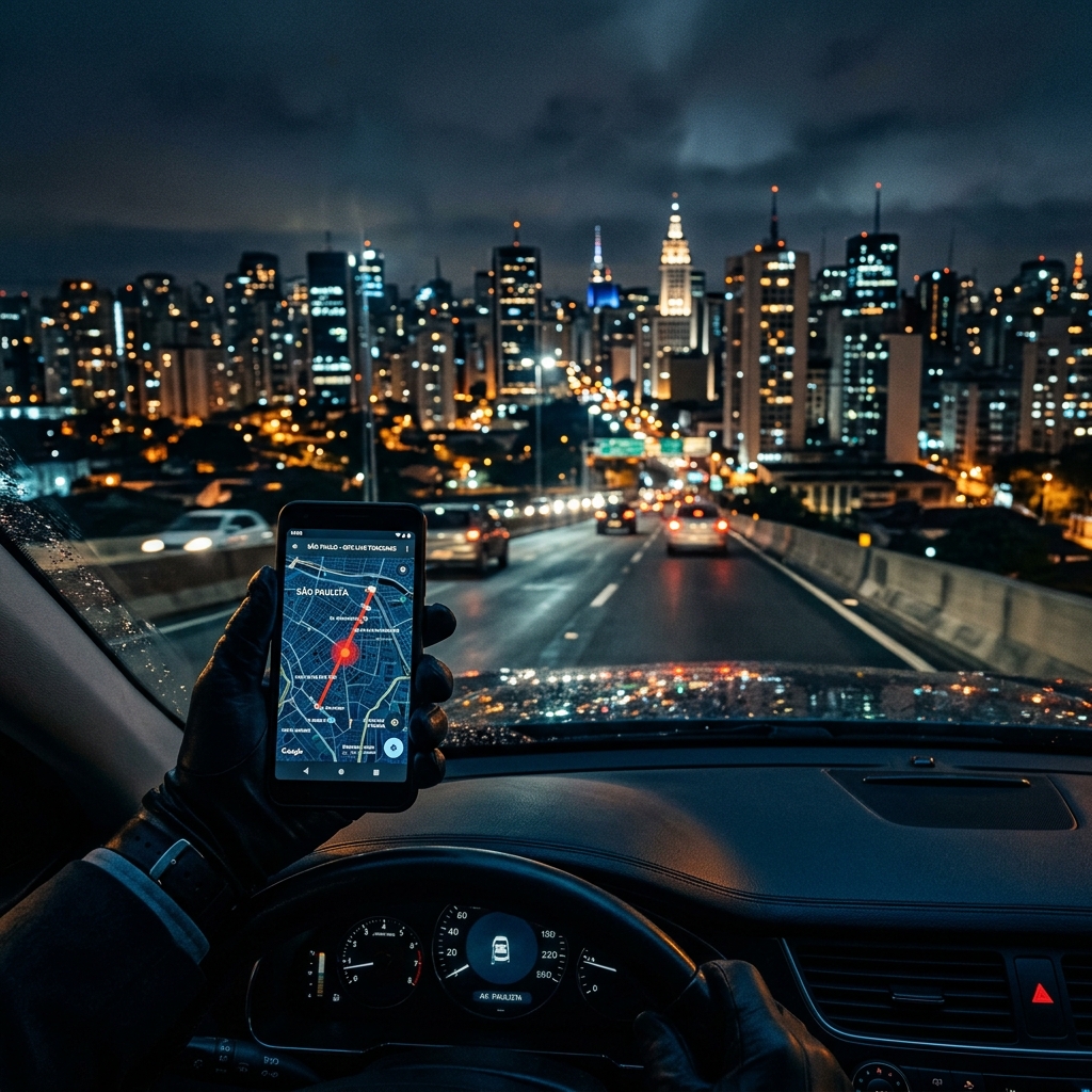 Vista noturna de São Paulo - Detetive Tito atende toda a região metropolitana